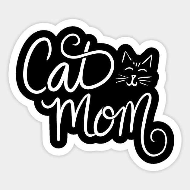 Cat Mom Sticker by bubbsnugg